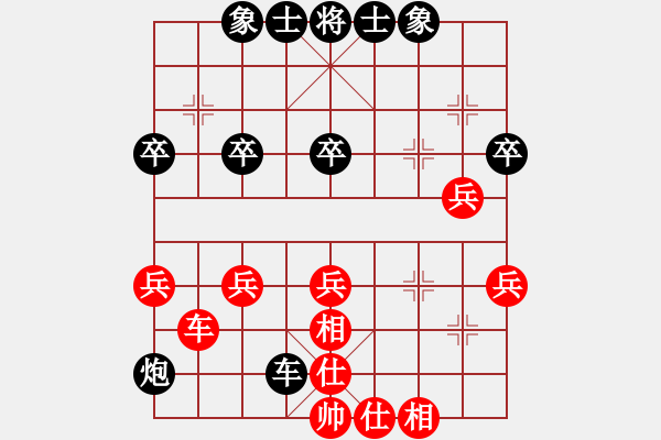 象棋棋譜圖片：第2局 直車(chē)過(guò)河壓馬對(duì)左車(chē)過(guò)河上右正馬 - 步數(shù)：40 