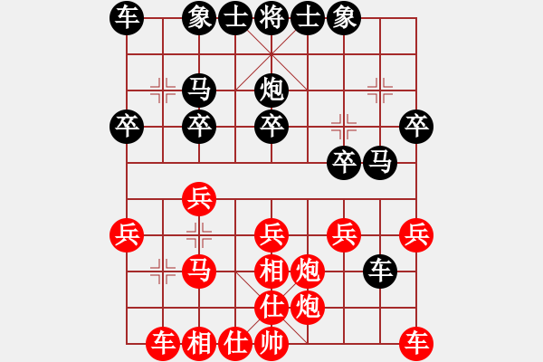 象棋棋譜圖片：桃園象棋發(fā)展協(xié)會(huì)月賽 江世禾 六段 先勝 李明謙 六段 - 步數(shù)：20 