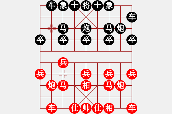 象棋棋譜圖片：2023.3.11.1中級場先負(fù)超時(shí) - 步數(shù)：10 