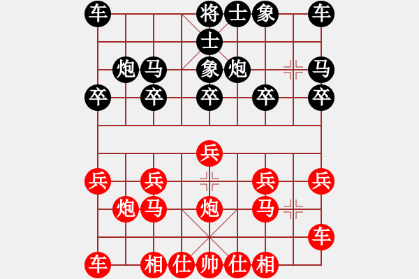 象棋棋譜圖片：一歲女孩中炮21回合先勝反宮馬 - 步數(shù)：10 