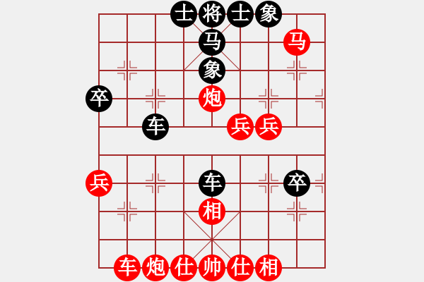 象棋棋譜圖片：云云[紅] -VS- ‰●綢都情緣[黑] - 步數(shù)：53 