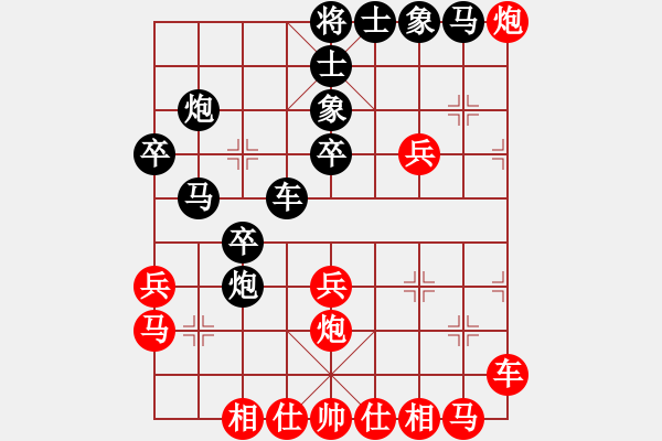 象棋棋譜圖片：2006年迪瀾杯弈天聯(lián)賽第三輪：逍遙十三少(5級)-負-建樂(初級) - 步數(shù)：30 