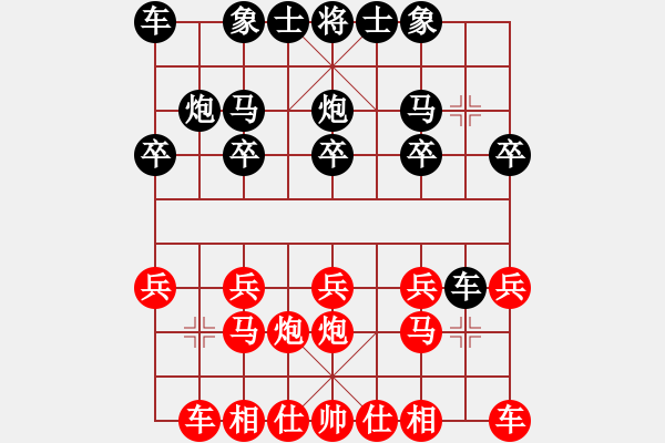 象棋棋譜圖片：金K線[紅] -VS- 玉樹林峰[黑] - 步數(shù)：10 