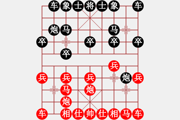 象棋棋谱图片：gg-胜-rr 2017-05-02 08_39_11.pgn - 步数：10 