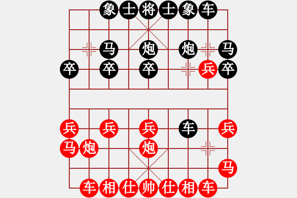 象棋棋譜圖片：等緣[877033269] -VS- 小陳[424925812] - 步數(shù)：20 