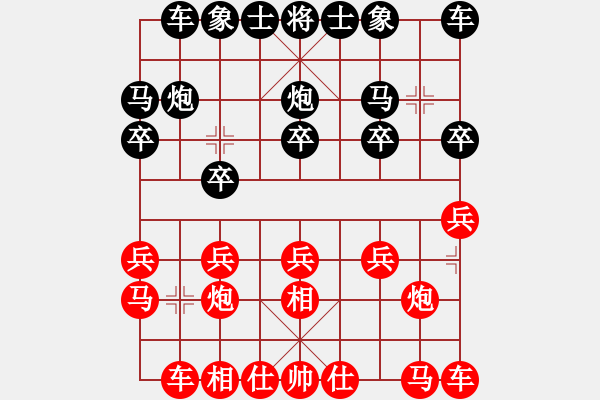 象棋棋譜圖片：蓋聶與衛(wèi)莊(9星)-和-木庫(kù)神勇(9星) - 步數(shù)：10 