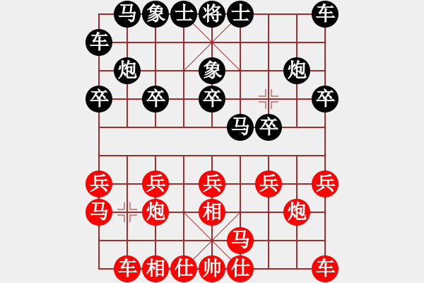 象棋棋譜圖片：嘴角揚揚[50129759] -VS- April[523806647] - 步數(shù)：10 