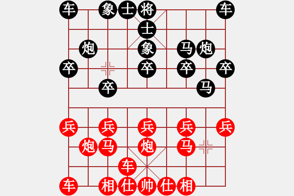 象棋棋譜圖片：中炮橫車先敗屏風(fēng)馬左馬過河 - 步數(shù)：15 