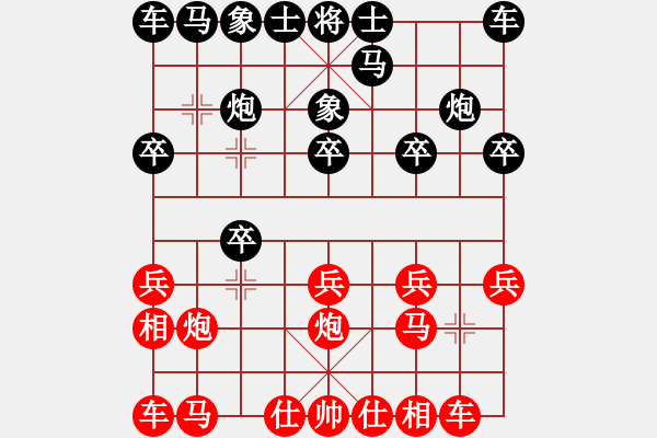 象棋棋谱图片：张梅 先负 刘欢 - 步数：10 