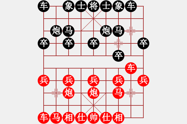 象棋棋譜圖片：扮豬吃老虎[紅] -VS- 期待你的轉(zhuǎn)身[黑] - 步數(shù)：10 