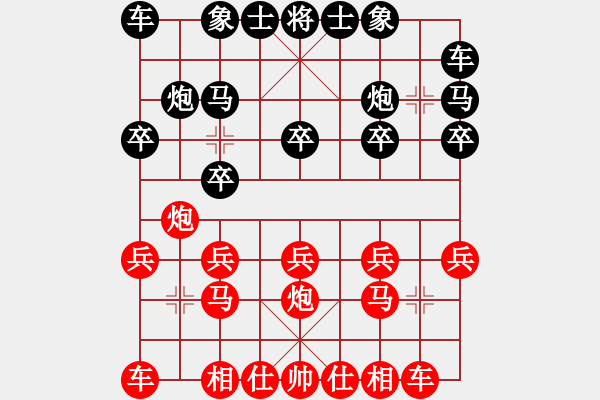 象棋棋谱图片：浙江象棋 王定 胜 山西 董波 - 步数：10 