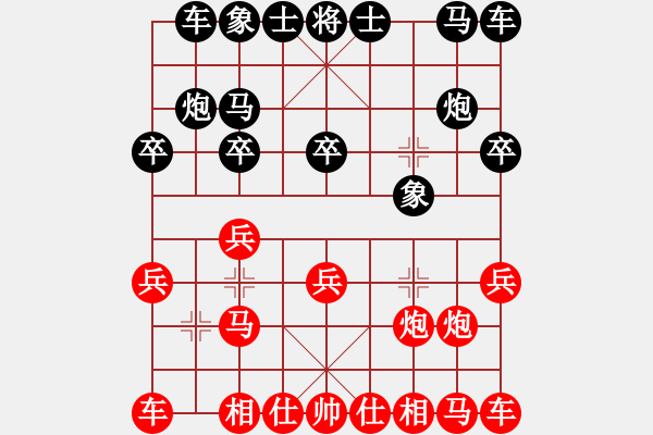 象棋棋譜圖片：山西晉陽棋協(xié)聯(lián)盟 山西-金鉤炮 先和 醉非非 有勝機抬車送炮成和棋 - 步數(shù)：10 