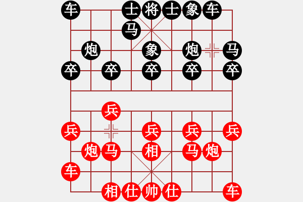 象棋棋譜圖片：模具線切割[1460631013] -VS- 江南棋峰[2811826776] - 步數(shù)：10 