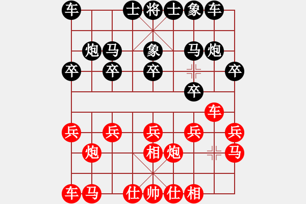 象棋棋譜圖片：青蛙王子[紅] -VS- 行者必達(dá)[黑]精彩 - 步數(shù)：10 