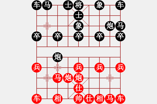 象棋棋譜圖片：北京 何建中 和 郵電 袁洪梁 - 步數(shù)：10 