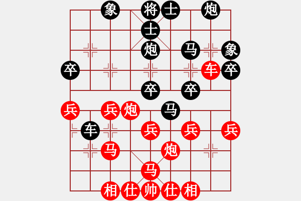 象棋棋譜圖片：五毒教主(1段)-負-弈笑天(2段) - 步數(shù)：36 