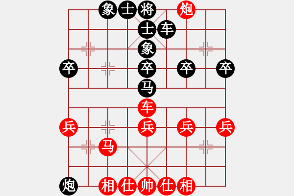 象棋棋谱图片：湖南省体育局 张申宏 胜 江西省体育总会 何武强 - 步数：50 