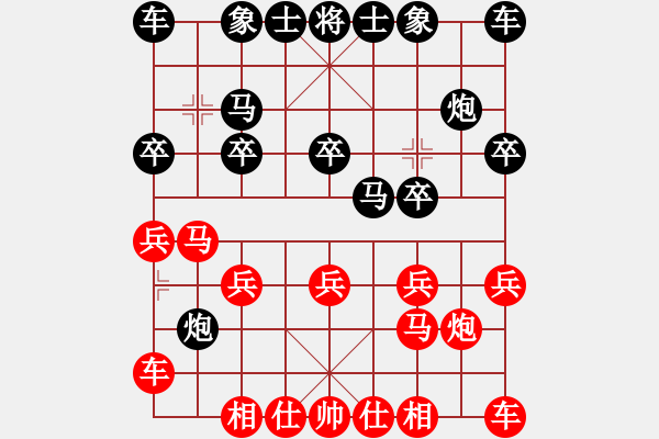 象棋棋譜圖片：林利強     先勝 田口福夫   - 步數(shù)：10 