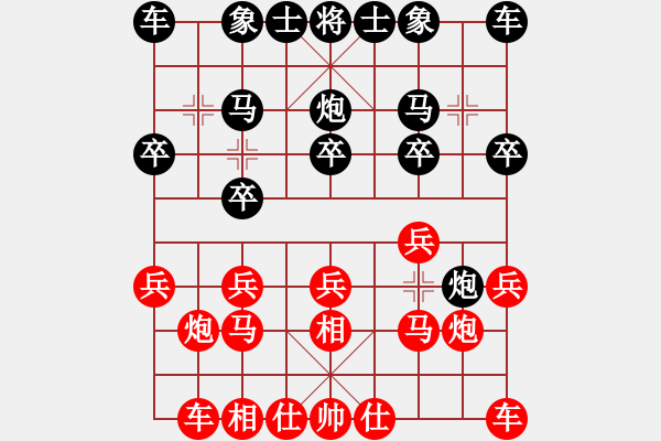 象棋棋譜圖片：吾業(yè)余棋手(4段)-勝-江南一匹狼(4段) - 步數(shù)：10 