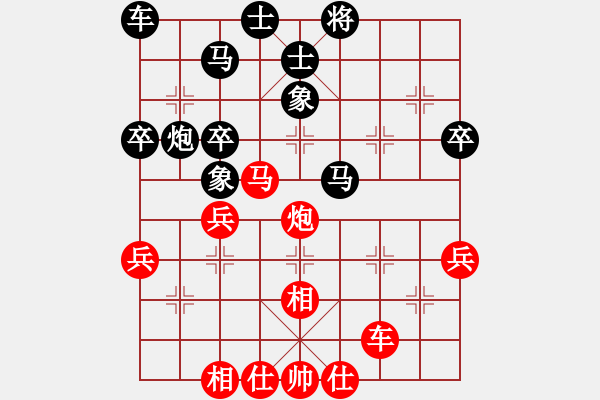 象棋棋譜圖片：讓馬局4.1 - 步數(shù)：40 