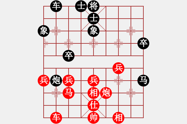 象棋棋譜圖片：百思不得棋解[575644877] -VS- 空氣很薄　　　　　[719580585] - 步數(shù)：40 