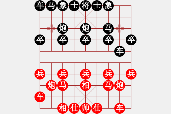 象棋棋谱图片：精彩实战对局1 - 步数：10 