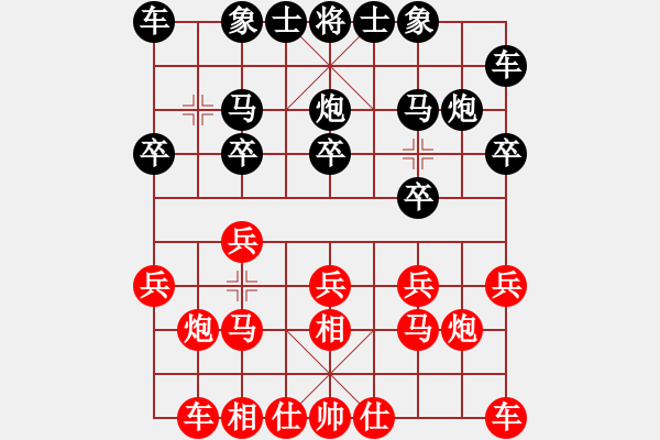 象棋棋譜圖片：云南財(cái)興盛象棋隊(duì) 趙金成 勝 澳門(mén)隊(duì) 杜光偉 - 步數(shù)：10 