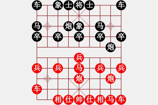 象棋棋譜圖片：橫才俊儒[紅] -VS- 正義之師[黑] - 步數(shù)：10 