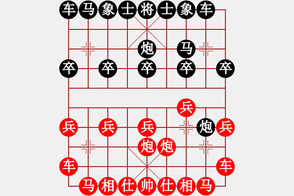 象棋棋譜圖片：康明(4f)-負-黑鷹(5弦) - 步數(shù)：10 