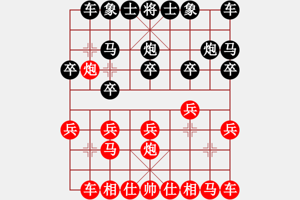 象棋棋谱图片：第08轮 第01台 广东 许银川 先和 陕西 李小龙 - 步数：10 