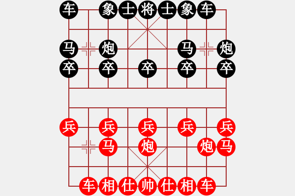 象棋棋谱图片：guji(4段)-和-xiaokuail(9段) - 步数：10 