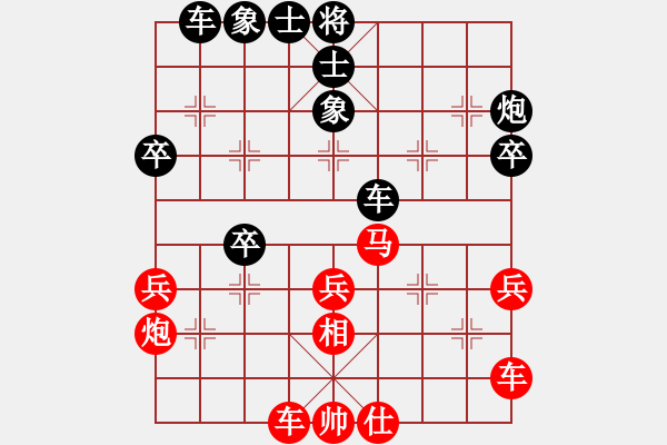 象棋棋譜圖片：王華章 先和 盧軍 - 步數(shù)：40 