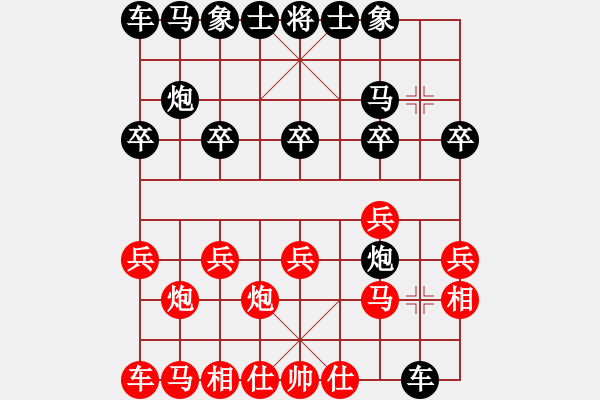 象棋棋譜圖片：軍營毛驢車測(cè)評(píng) ：海闊天空1-1先負(fù) 軍營毛驢車 1-1 - 步數(shù)：10 