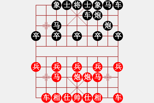 象棋棋谱图片：于舟       先负 尤颖钦     - 步数：10 