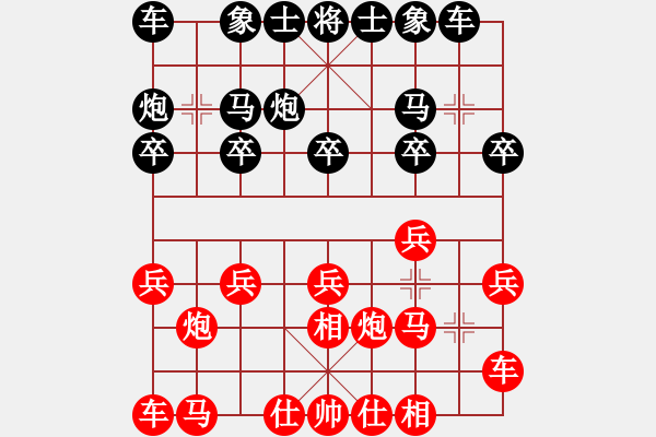 象棋棋譜圖片：676局 A35- 飛相對(duì)右過(guò)宮炮-法正(1950) 先負(fù) 小蟲(chóng)引擎23層(2689) - 步數(shù)：10 