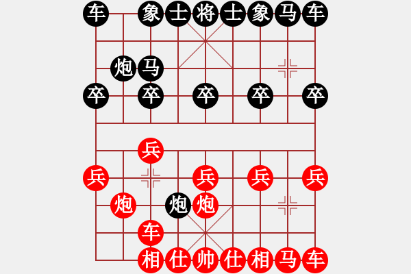 象棋棋譜圖片：風(fēng)云飛揚(yáng)(7段)-勝-佳佳測(cè)試一(9段)B32 中炮急進(jìn)左馬對(duì)反宮馬 - 步數(shù)：10 