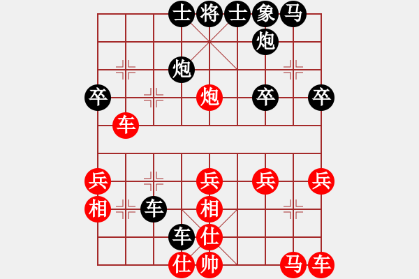 象棋棋譜圖片：風(fēng)云飛揚(yáng)(7段)-勝-佳佳測(cè)試一(9段)B32 中炮急進(jìn)左馬對(duì)反宮馬 - 步數(shù)：30 