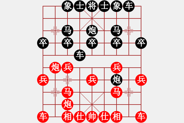 象棋棋譜圖片：胡方楷 先負 許波 - 步數(shù)：20 