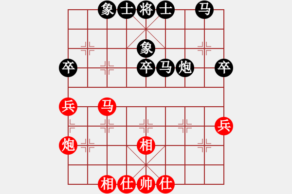 象棋棋譜圖片：黃色百合(風(fēng)魔)-負(fù)-碧波橫刀(5f) - 步數(shù)：40 