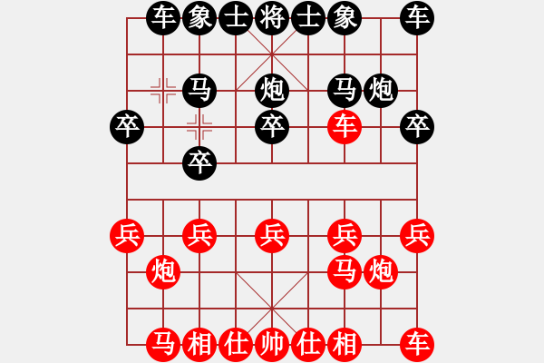 象棋棋譜圖片：壓馬張和平車1進1 - 步數：10 