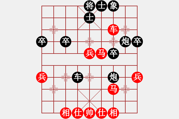 象棋棋譜圖片：崔海霞先勝三陽村夫業(yè)8-1（反宮馬） - 步數(shù)：40 