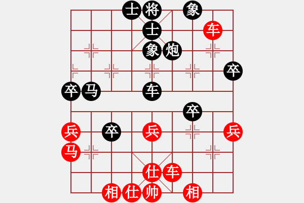 象棋棋譜圖片：中原殺手五(6r)-勝-品棋龍肆號(5r)五七炮互進(jìn)三兵對屏風(fēng)馬邊卒右馬外盤河 紅左橫車對黑飛右象 - 步數(shù)：40 