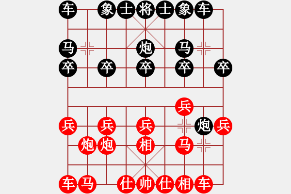 象棋棋譜圖片：1230局 A07- 金鉤炮局-小蟲引擎23層(先勝)天天Ai1-3 - 步數(shù)：10 