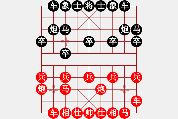 象棋棋譜圖片：石樓起馬士角炮爭(zhēng)先經(jīng)典！??！先提車不上馬 - 步數(shù)：10 