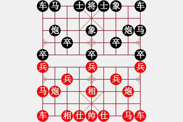 象棋棋譜圖片：佚名A -VS- 佚名B - 步數(shù)：10 