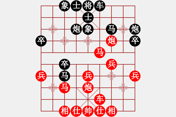 象棋棋譜圖片：小諸葛(6星)-負(fù)-哥哥你錯(cuò)了(1星) - 步數(shù)：30 