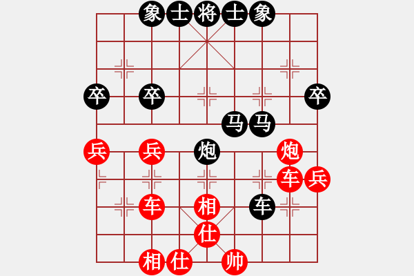 象棋棋譜圖片：［午夜獵豹］[紅] -VS- 熱血盟●溫柔一刀[黑] - 步數(shù)：40 