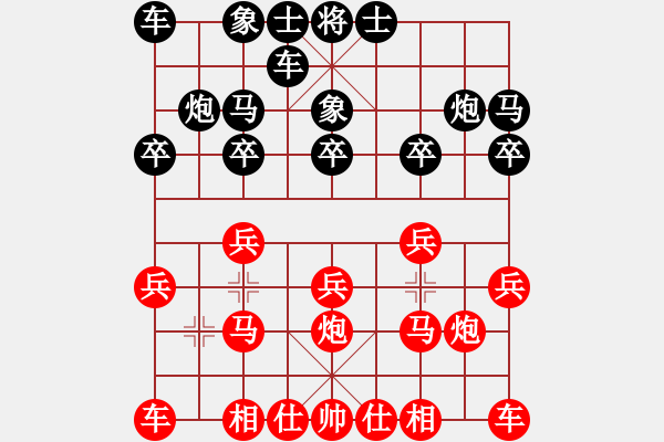 象棋棋譜圖片：xjtramp[紅] -VS- yzlgx[黑] - 步數(shù)：10 