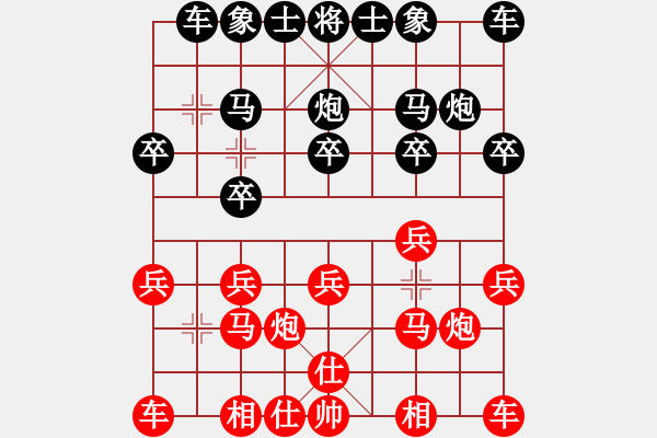 象棋棋譜圖片：無羽飛翔(人王)-和-夢入神即(9段) - 步數：10 