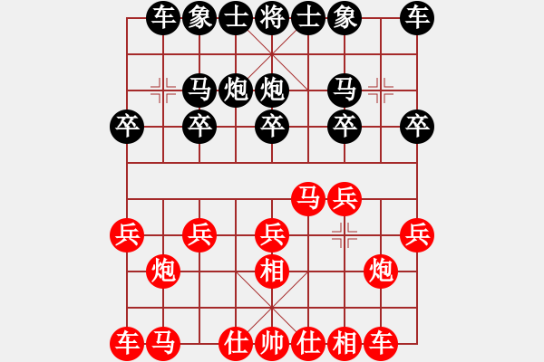 象棋棋譜圖片：大慶市朱坤(月將)-勝-limade(9段) - 步數(shù)：10 